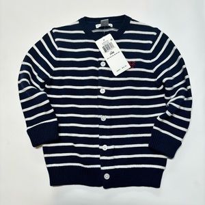 Ralph Lauren baby cardigan blue and white size 24 months NWT